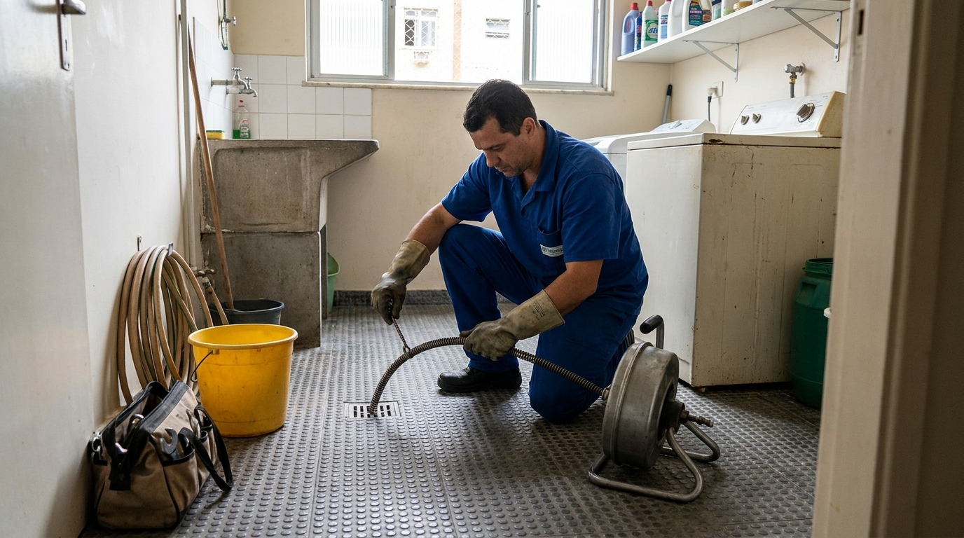 Desentupimento de ralo profissional em Itaquaquecetuba‑SP