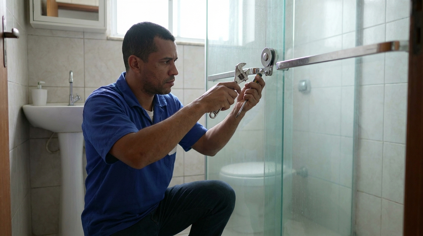 Manutenção e reparo de box de vidro perto de mim em Itaquaquecetuba‑SP